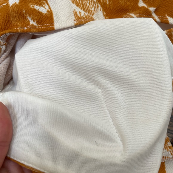 Orange/tan and white mini dress size S - Picture 7 of 7